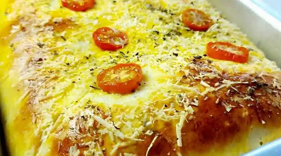 Receita Pizza de Forno que fica pronta rapidinho!