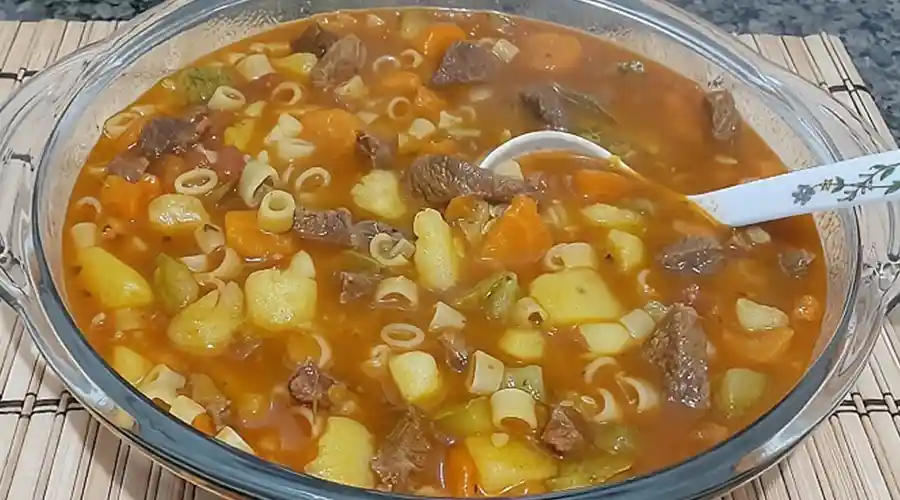Receita Sopa de Batata com Fraldinha Super Cremosa