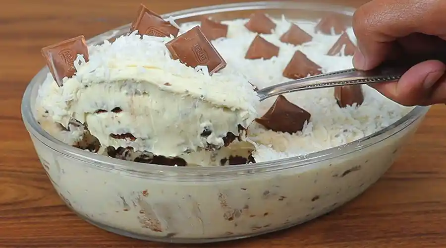 Receita Pavê Gelado de Moça que Acaba em Minutos Receita Pavê Gelado de Moça que Acaba em Minutos