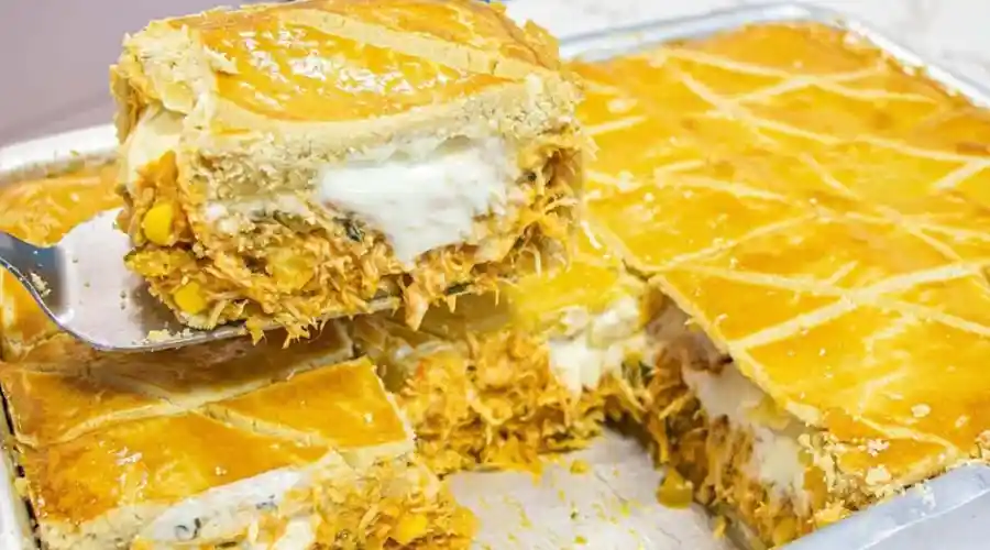 Receita Empadão de Frango Cremoso Dourado por Fora e Cremoso por Dentro Receita Empadão de Frango Cremoso Dourado por Fora e Cremoso por Dentro