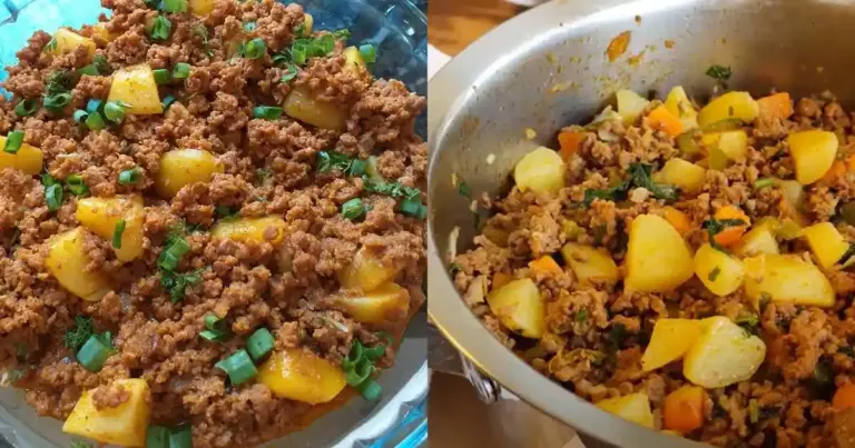 Receita Carne Moída com Batatas