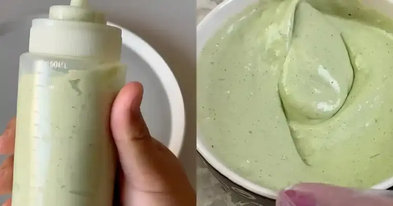 Receita Molho Verde Cremoso de Alho é melhor que muito molho de lanchonete
