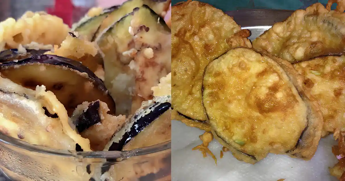 Receita Tempurá de Berinjela